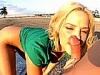 Jeune chatte blonde