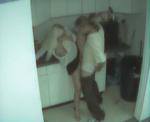 Couple amateur baise dans la cuisine